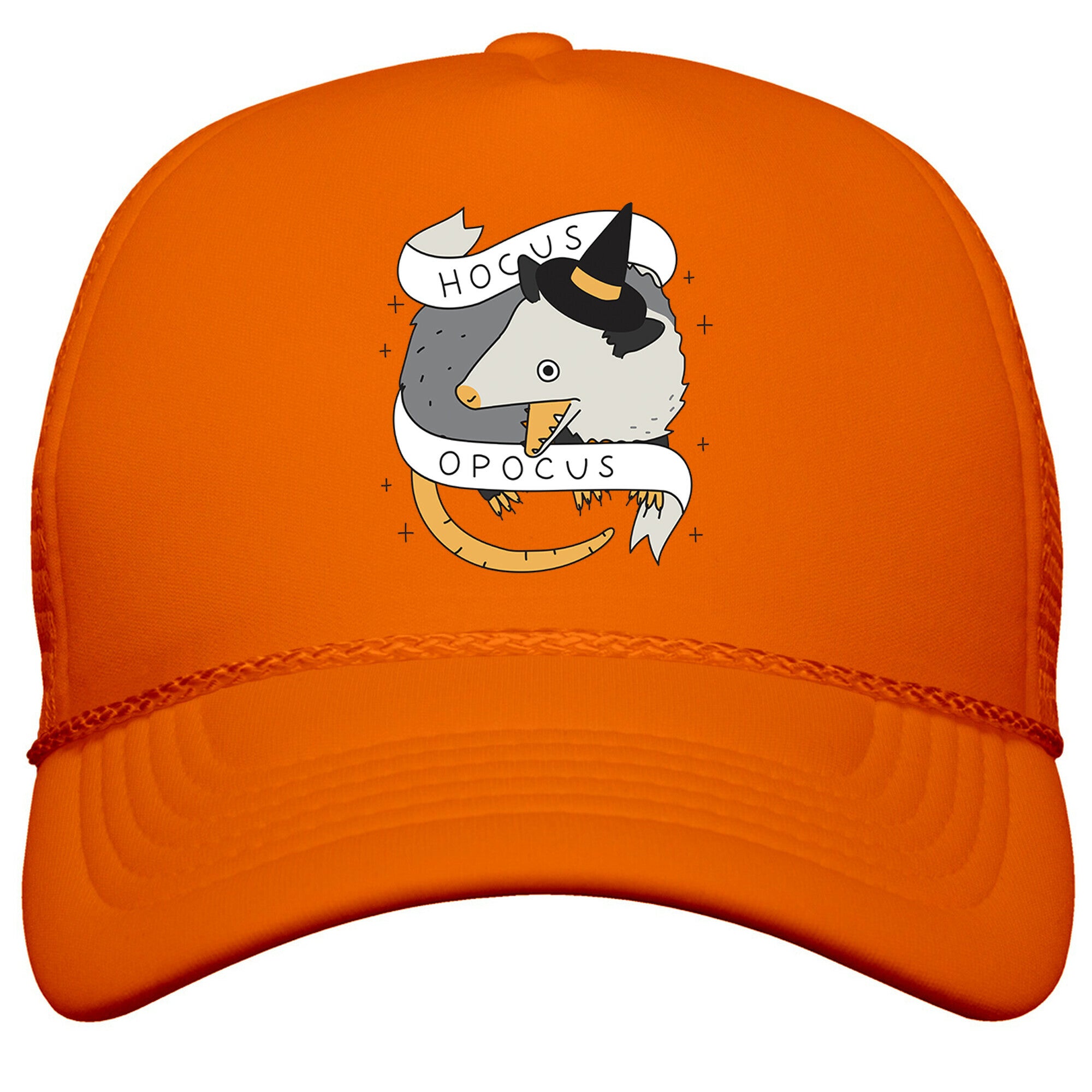 Hocus Opocus Opossum Snapback Trucker Hat